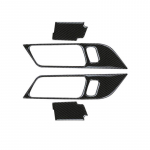 Auto siseukse k&auml;epideme trimmi katteraami kleebis s&uuml;sinikkiust mustriga sisekujundus muudetud carbon fiber pattern