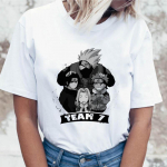 Naruto Shippuden T-s&auml;rk T-s&auml;rk Riietus Naljakas Korea T-s&auml;rk Graafilistele Naiste T-s&auml;rgid Harajuku 2XL valge