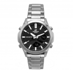 Casio Edifice Analoog-Digitaalne Roostevaba Teras Must Tihvtidega Kvarts EFV-C120D-1A 200M Meeste Kell must