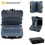 Kaasaskantav kokkupandav ruumiline plastist kalastustarvete kast 2 kihti 1