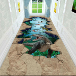 3D Koridorivaibad Esiku Elutoa Kaunistamiseks Kodu Hotelli Fuajee Pikk Vaip Trepi Ala Vaip Sissep&auml;&auml;su Uksematt W80*H200CM