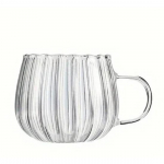 1 tk klaastopsid vertikaalse triibuga veetass 400 ml/13,5 untsi kohvikruusid joogiklaasid lilled teetass kuumakindlad joogin&otilde;ud 400ml 13.5oz