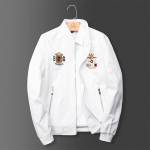 Moodsad meeste jakid kevadeks ja s&uuml;giseks, lahtised, tikitud, trendikad, pestud, kvaliteetsed, mitmek&uuml;lgsed meeste t&ouml;&ouml;jakid M valge