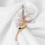 1 tk Luksuslik Lihtne Tulbi Pross Sall Riietusn&otilde;elad Naiste Kingitused Pulma Kihluspeo Ehted kuld