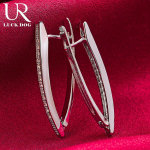 925 Sterling h&otilde;be AAA tsirkoonist augustatavad k&otilde;rvar&otilde;ngad Moodsad pulmaehted 1.20*3.10cm