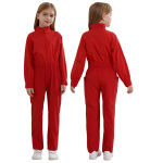Lapsed, poisid, t&uuml;drukud, kombinesoonid, pikkade varrukatega, lukuga eesmine kombinesoon Halloweeni mehaaniku kost&uuml;&uuml;m, peokleit 5-6 Years punane