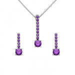 Evodie komplekt &ndash; 925 roodiumiga kaetud t&auml;ish&otilde;be