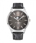 Mathey-Tissot Urban Moon Nahkrihm Must sihver Kvarts H411LAN Meeste k&auml;ekell must