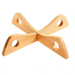 Eemaldatav bambusest rististatiiv k&ouml;&ouml;gipannipoti isoleeritud riiul, kuumutusn&otilde;ude hoidik