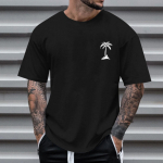 Meeste vabaaja l&uuml;hikeste varrukatega T-s&auml;rk Raglan Sleeve Bottom s&auml;rk L must