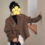 Naiste kahepoolne villane mantel, tippklassi s&uuml;gis- ja talvine kahepoolne villane mantel, l&uuml;hike &uuml;likond, v&auml;ike naiste mantel S