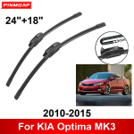2 klaasipuhastit 24 +18 esipuhastite vahetus KIA Optima MK3 2010-2015, Klaasipuhasti harjad originaalvarustuse puhasti hari must