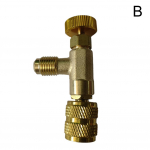 Vedeliku kaitseklapp R410A R22 kliimaseadme k&uuml;lmutusagens 1/4 ohutusadapteri kliimaseadme remont ja fluoriid