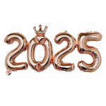 2025. aasta krooninumbriga fooliumist &otilde;hupallid Head aastavahetust peokaunistus Fotokabiini rekvisiidid J&otilde;ulude kodukaunistus Navidad 2024 mitmev&auml;rviline