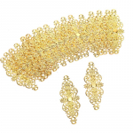 20 tk Filigraanne lille&uuml;mbris, &uuml;henduspesa, k&auml;sit&ouml;&ouml;, isetegemine, kaunistused, leiud, ehted pronksi