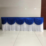 3M pulmade taustakardin Swag Tutt Ice Silk Swag Drape Kardina Valance Lavalaud Seelikud Peo banketi Taustadekoratsioon 3M