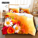 &Otilde;limaal Lilled Digitr&uuml;kiga voodipesukomplektid T&auml;iskasvanute voodiriided Kunsttekk Tekikottide komplekt, &Uuml;hekordne King-suurus EU single(135x200cm)