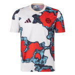 Adidas Aeroready Bayern M&uuml;nchen FCB Preshi &Uuml;mmarguse kaelusega Spordis&auml;rk L&uuml;hikeste varrukatega Jalgpallis&auml;rk Meeste Topp Punane Energy-Red Hele-Roheline JE6776 S