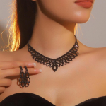 Luksuslik s&auml;dele t&auml;is teemant kaelakee k&otilde;rvar&otilde;ngad kaheosaline komplekt, luksuslik kaelakee k&otilde;rvar&otilde;ngad pruudi ehted