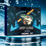 2024 J&otilde;ulude Tagasivaatus Kalap&uuml;&uuml;gitarvete Komplekt - 24 P&auml;eva Advendikalender, Lusikas Soola- ja Mageveep&uuml;&uuml;giks - Kummist - Ideaalne Kingitus Kalameestele 1 Set