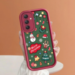 Pehme silikoonist ruudukujulise redeliga printimismustriga telefoni korpus T&auml;iskaanega kaamera p&otilde;rutuskindel kaitse kummist &uuml;mbris Samsungile Samsung A04E valge