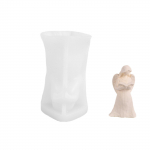 Uued 3D ingli silikoonk&uuml;&uuml;nlavormid DIY geomeetriline ingel k&auml;sitsi valmistatud aroomiteraapia k&uuml;&uuml;nla kipsvaigust vormid kodukaunistuseks One Size