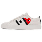 Comme des Gar&ccedil;ons PLAY x Converse One Star Academy Pro Piimvalge Must Unisex Tossud Kreemjas Punane A09878C 38.5 white