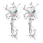 1/2 tk T&uuml;drukute juuksen&otilde;elaga liblikad Disainiga p&auml;rlituttidega juukseklambrid Romantiline magusa stiiliga juukseaksessuaarid 1pc