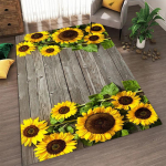 P&auml;evalillemustriga elutoa vaip, mustusekindel ja h&otilde;lpsasti hooldatav jalamatt Magamistoa suure suurusega p&otilde;randamatt 80 * 120cm