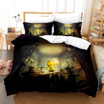 3D M&auml;ng Little Nightmares Voodipesukomplekt &Uuml;hekohaline Kaksik T&auml;issuuruses Kuninganna Kuningas Suurus Little Nightmares Voodikomplekt T&auml;iskasvanute Laste Magamistuba Tekikott EU Single 135x200cm