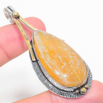 Septerian Noodal Two Tone 925 Sterling Silver Gift Pendant 2.68 r9e71