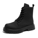 S&uuml;gis Mehed Jaapan Karajuku Korea Stiil Mood K&otilde;rge S&auml;&auml;rega Streetwear Paks Platvormsaapad Vabaaja Nahast Kingad Meeste Paeltega Kingad 46 must