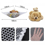 M&auml;nguasjade hoiukoht V&otilde;rkkiik Suure v&otilde;rguga m&auml;nguasjade hoidik Rippuv topitud loomav&otilde;rk Korraldaja Magamistoa sisekujundus Teddy Squishmallow hoidik 1pcs valge