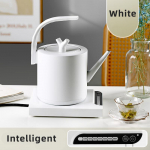 1,0-liitrine elektriline veekeetja, k&auml;sitsi keedetav kohvikann Kodumajapidamises kasutatav nutikas temperatuuri reguleerimise teekann pika suuga veekeetja automaatne termokann 220 V EU valge