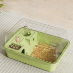 Puuri Tarvikud Hamstri Elupaik Kaasaskantav Avatava &Uuml;laosaga Puur Lemmikloomatarbed Liivahiirtele roheline