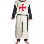 Halloween Keskaegne tuunika Ristis&otilde;itja r&uuml;&uuml;tel Tabard &Uuml;ler&uuml;&uuml; Vapikujutisega tuunika ja Templari Renessanss S&otilde;dalane Suurus(S-6XL) S punane