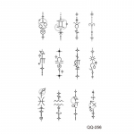 Veekindlad t&auml;toveeringu kleebised: V&auml;rsked uued stiilid ja kohandatavad komplektid 105*60mm