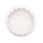 Moule &agrave; g&acirc;teau silicone - Scrapcooking - 3D Florescence - Blanc - 18 cm - Antiadh&eacute;rent