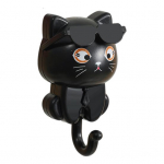 1 paar Kodukonksu korraldaja Cartoon Cat Style DIY &uuml;mmargune konks veekindel niiskuskindel k&ouml;&ouml;giriide valge