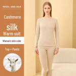 2024. aasta naiste ja meeste ka&scaron;miirist siidist termopesukomplekt &ndash; s&uuml;gis-talvine kollektsioon XL