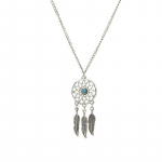 Bohemian Dreamcatcher Leaves Feather Ripats Kaelakee K&otilde;rvar&otilde;ngad Ehete Komplekt h&otilde;be