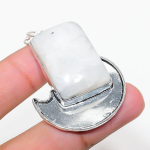 Rainbow Moonstone Handmade 925 Sterling Silver Jewelry Pendant 2.09 f4z08