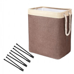 1 tk, m&auml;&auml;rdunud riiete korv kokkupandava pesukastiga riiete, m&auml;nguasjade, r&otilde;ivaste, hoiustamise jaoks pruun