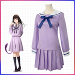 Erciyuan Animatsioon Noragami Iki Hiyori Koolivorm Cosplay Halloween Anime Vabaaja Kost&uuml;&uuml;m S lilla
