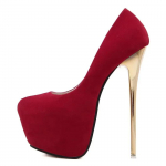 Seksikad Klubi Suede Naiste Mustad K&otilde;rged Kontsad 16cm Stiletto Kinga Naissoost Veekindlad Strippari Flokeeritud Kingad Daamide Kingad Suurused Kuni 45 35