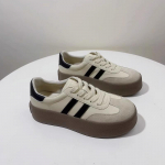 Ehtsast nahast Saksa treening naiste kingad 2025 uus kevad platvorm valged kingad retro Forrest Gump kingad vabaaja spordi laua kingad 40