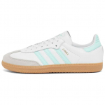 Adidas Samba OG J Valged pooll&auml;ikivad akvamariinsinised laste tossud Pilvevalged kummip&otilde;hjaga JP5481 38