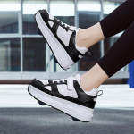 Laste rulluisud topelt ratastega, eemaldatavad, poiste ja t&uuml;drukute teismeliste rulluisud, topelt rull-rulluisud 33