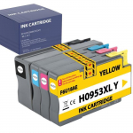 Tindikassett - HP - 953XL - 4 tk komplekt - &Uuml;hilduv OfficeJet Pro - Must, Ts&uuml;aan, Magenta, Kollane