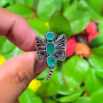 Green Onyx Handmade 925 Sterling Silver Jewelry Ring Size 9 y3s08